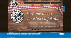 Desktop Screenshot of hostinecujakuba.sk
